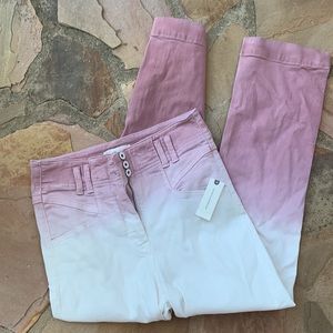 Anthropologie Denim pant size 29 pink rose NWT